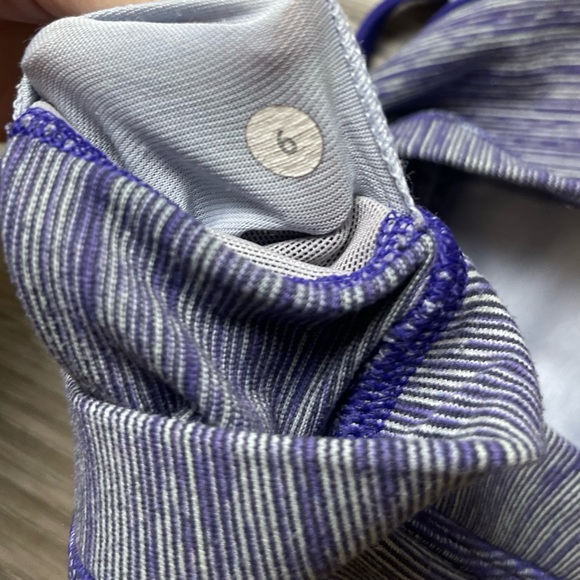 Lululemon Flow Y Sports Bra Purple Padded Size 6 - Picture 2 of 3